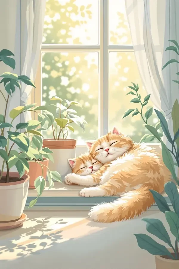 一只猫的晴日短剧封面 - 红果慢剧